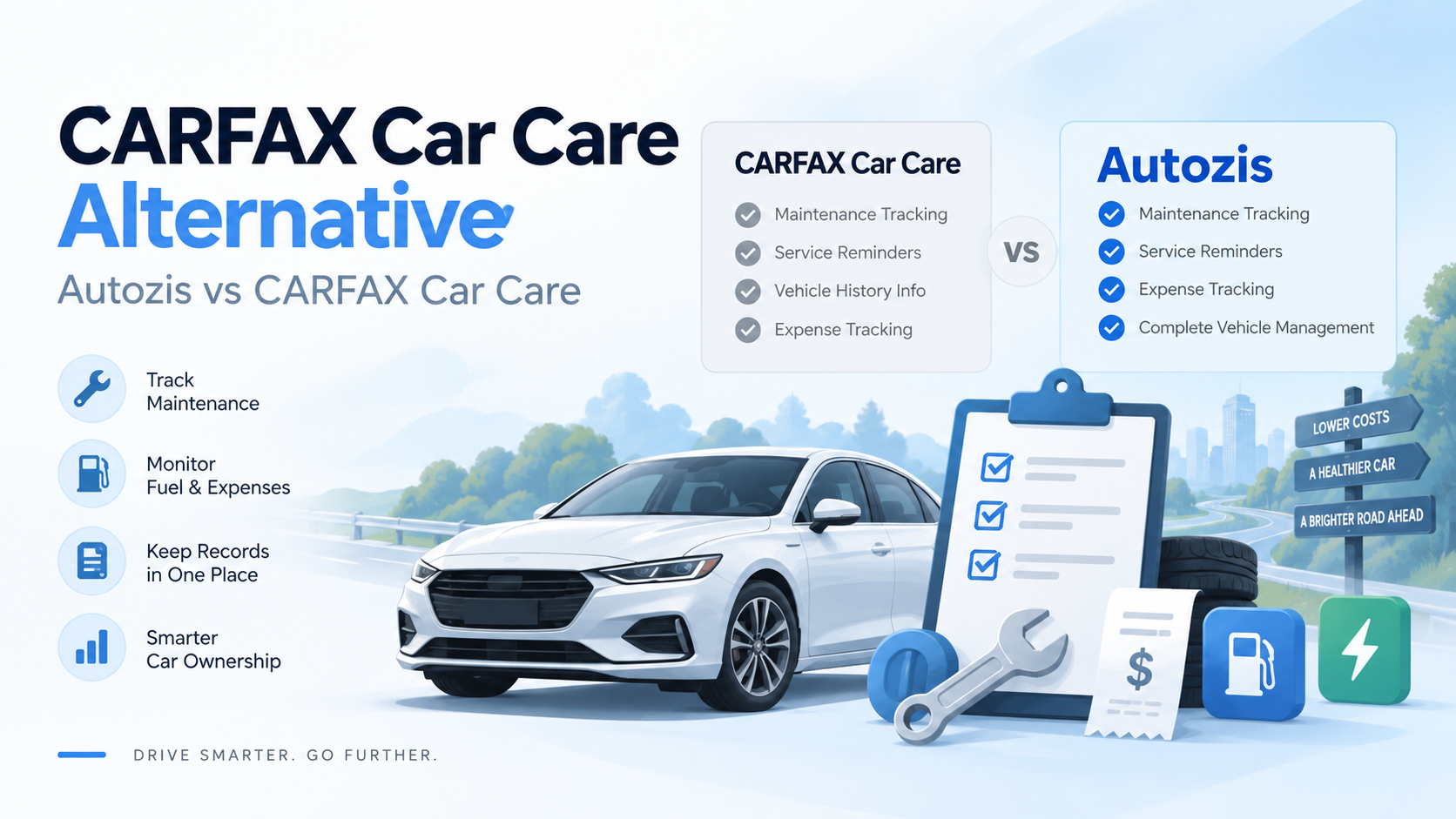 CARFAX Car Care alternative - Autozis vs CARFAX Car Care vehicle maintenance comparison